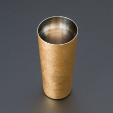 画像をギャラリービューアに読み込む, 山中塗 漆磨 箔衣 ピルスナーカップ (二重構造)