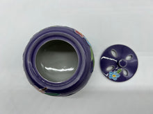 画像をギャラリービューアに読み込む, 京焼・清水焼 昇峰 交趾おしどり(紫)香炉
