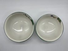 將圖片載入圖庫檢視器 土渕陶あん(陶あん窯) 白掛紫草花組飯碗