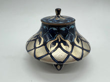 画像をギャラリービューアに読み込む, 京焼・清水焼 馬場京泉 銀モスク香炉(黒台付)