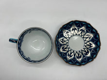 Load image into Gallery viewer, 京焼・清水焼 馬場京泉 銀モスク珈琲碗皿