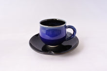 画像をギャラリービューアに読み込む, 京焼・清水焼 早川元観(観芙) カップ&ソーサー 澄海(すみか) プラチナ彩