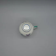 画像をギャラリービューアに読み込む, 京焼・清水焼 叶松谷 豆彩花鳥デミタスカップ&ソーサー