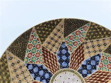 Load image into Gallery viewer, 京焼・清水焼 空女 華薩摩小紋平盃