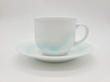 画像をギャラリービューアに読み込む, 有田焼 照井一玄 青白磁水の中珈琲碗皿