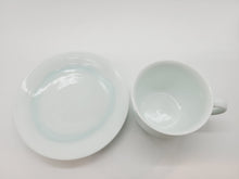画像をギャラリービューアに読み込む, 有田焼 照井一玄 青白磁水の中珈琲碗皿
