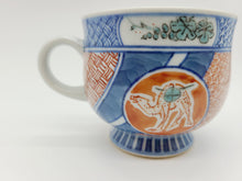 画像をギャラリービューアに読み込む, 有田焼 宮崎祐輔 染錦祥瑞駱駝文 珈琲碗皿