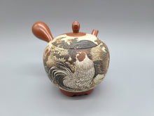 画像をギャラリービューアに読み込む, 【無形文化財】常滑焼 吉川壷堂 若冲群鶏図急須