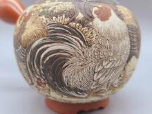 画像をギャラリービューアに読み込む, 【無形文化財】常滑焼 吉川壷堂 若冲群鶏図急須