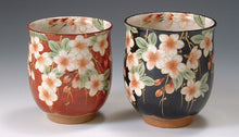 画像をギャラリービューアに読み込む, 土渕陶あん(陶あん窯) しだれ桜組湯呑