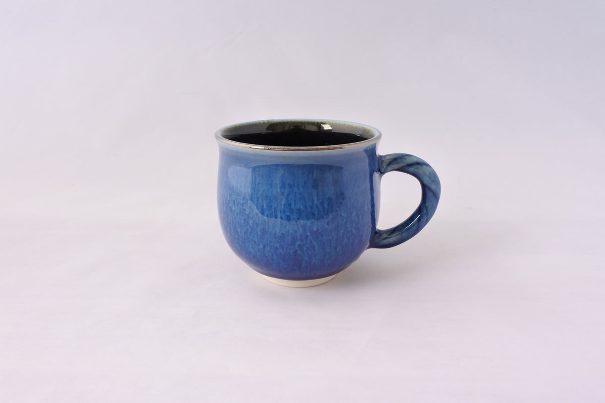 京焼・清水焼 早川元観（観芙） カップ＆ソーサー 泉水(いずみ