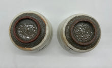 Load image into Gallery viewer, 京焼・清水焼 伯耆西山(西山窯) 金銀箔立鶴ペアぐい呑