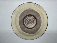 画像をギャラリービューアに読み込む, 京焼・清水焼 森里陶楽 紫彩華紋七.五寸皿