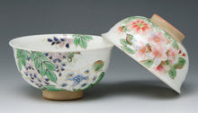 將圖片載入圖庫檢視器 土渕陶あん(陶あん窯) 花移ろい組飯碗