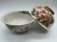 將圖片載入圖庫檢視器 土渕陶あん(陶あん窯) 花移ろい組飯碗