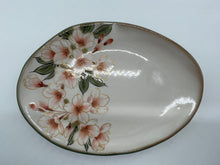 将图片加载到图库查看器,京焼・清水焼 土渕陶あん(陶あん窯) 白掛五草花楕円皿揃