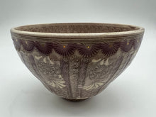 画像をギャラリービューアに読み込む, 京焼・清水焼 森里陶楽 紫彩華紋抹茶碗