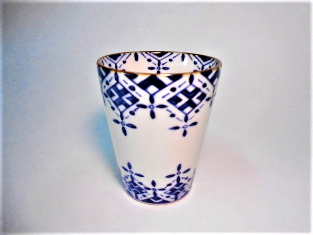 京焼・清水焼 高木岩華(岩華窯) 染付瓔珞 フリーカップ – SEIKADO