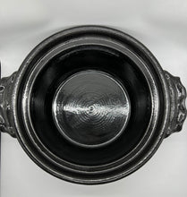 将图片加载到图库查看器,京焼・清水焼 土渕陶あん(陶あん窯) 黒釉八号京鍋