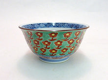 將圖片載入圖庫檢視器 京焼・清水焼 加藤雲泉(雲泉窯) 青地小花文飯茶碗