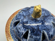 画像をギャラリービューアに読み込む, 京焼・清水焼 馬場京泉 染錦松竹梅香炉