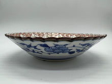 画像をギャラリービューアに読み込む, 京焼・清水焼 高野昭阿弥 色絵瓔珞紋六寸鉢