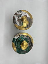 Load image into Gallery viewer, 京焼・清水焼 馬場京泉 須磨蓋付組湯呑