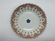 画像をギャラリービューアに読み込む, 京焼・清水焼 高野昭阿弥 色絵瓔珞紋六寸鉢