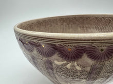 画像をギャラリービューアに読み込む, 京焼・清水焼 森里陶楽 紫彩華紋抹茶碗