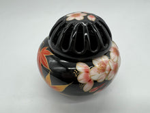 画像をギャラリービューアに読み込む, 京焼・清水焼 土渕陶あん(陶あん窯) 黒塗雲錦香炉