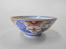 画像をギャラリービューアに読み込む, 京焼・清水焼 高野昭阿弥 色絵六瓢 平子茶碗