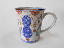 画像をギャラリービューアに読み込む, 京焼・清水焼 高野昭阿弥 色絵六瓢 マグカップ