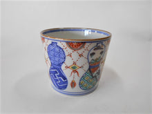 画像をギャラリービューアに読み込む, 京焼・清水焼 高野昭阿弥 色絵六瓢 そばちょこ