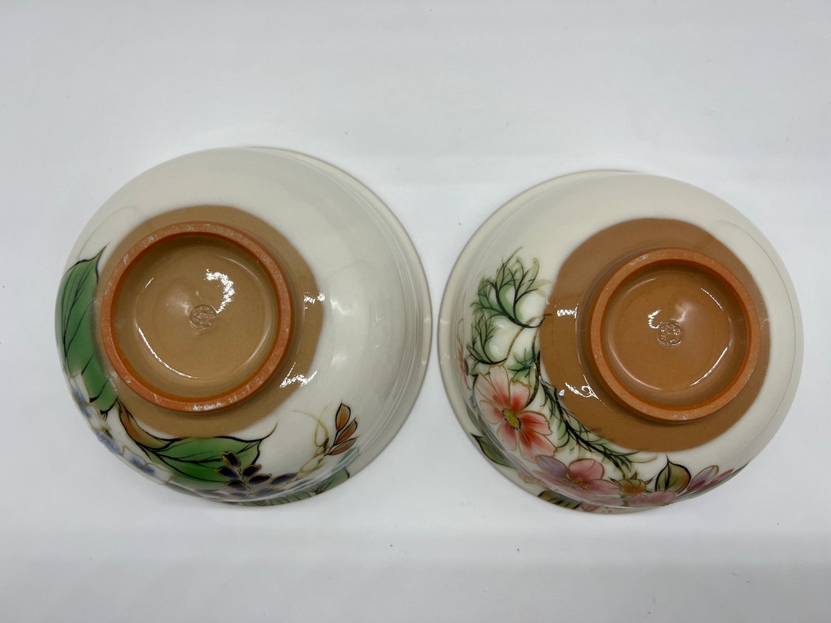 土渕陶あん(陶あん窯) 花移ろい組飯碗 – SEIKADO