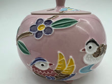 画像をギャラリービューアに読み込む, 京焼・清水焼 昇峰 交趾おしどり(ピンク)香炉
