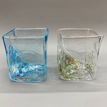 画像をギャラリービューアに読み込む, 京焼・清水焼 荒木桜子 ペア四角ロックグラス