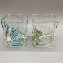 画像をギャラリービューアに読み込む, 京焼・清水焼 荒木桜子 ペア四角ロックグラス
