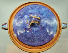 将图片加载到图库查看器,会津本郷焼 宗像利浩 瑠璃双耳水指