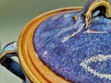 将图片加载到图库查看器,会津本郷焼 宗像利浩 瑠璃双耳水指