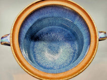 将图片加载到图库查看器,会津本郷焼 宗像利浩 瑠璃双耳水指