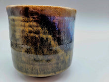 画像をギャラリービューアに読み込む, 会津本郷焼 宗像利訓 翠彩掛分筒茶碗