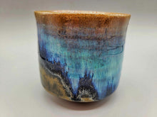 画像をギャラリービューアに読み込む, 会津本郷焼 宗像利訓 翠彩掛分筒茶碗
