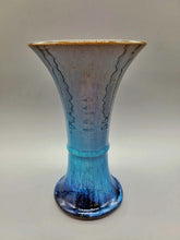 将图片加载到图库查看器,会津本郷焼 宗像利訓 翠彩掛分花瓶(A)