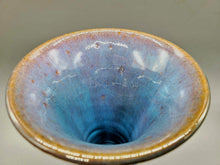 将图片加载到图库查看器,会津本郷焼 宗像利訓 翠彩掛分花瓶(A)