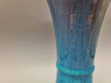 将图片加载到图库查看器,会津本郷焼 宗像利訓 翠彩掛分花瓶(A)