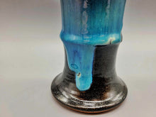 将图片加载到图库查看器,会津本郷焼 宗像利訓 翠彩掛分花瓶(B)