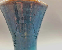 将图片加载到图库查看器,会津本郷焼 宗像利訓 翠彩掛分花瓶(B)