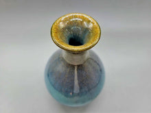 画像をギャラリービューアに読み込む, 会津本郷焼 宗像利訓 翠彩掛分花瓶(C)