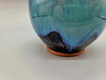 画像をギャラリービューアに読み込む, 会津本郷焼 宗像利訓 翠彩掛分花瓶(C)