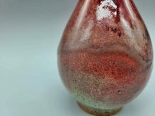 画像をギャラリービューアに読み込む, 会津本郷焼 宗像利訓 朱彩花瓶